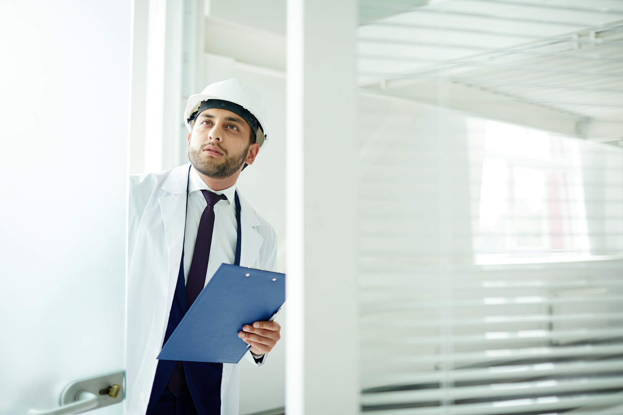Inspector at work